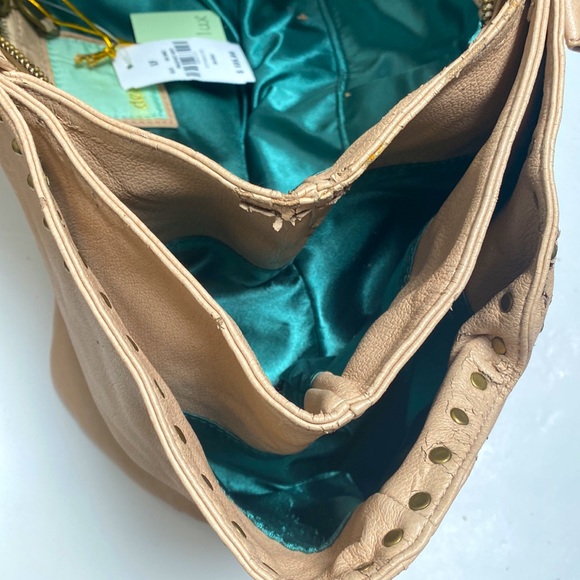 LF Deux Lux Tote Handbag Cream Nude Leather Spring ‘09 Blush Studded Large Bag - Picture 5 of 15